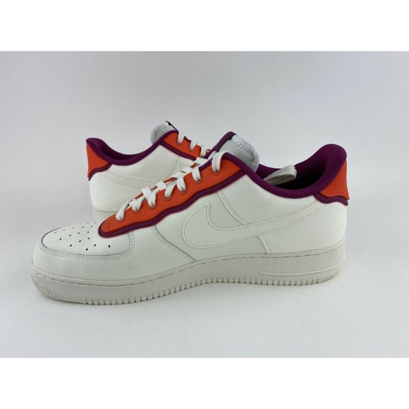 Nike Air Force 1 Low 07 LV8 Orange Berry Men's Size 12.5 Shoes White - Picture 8 of 11
